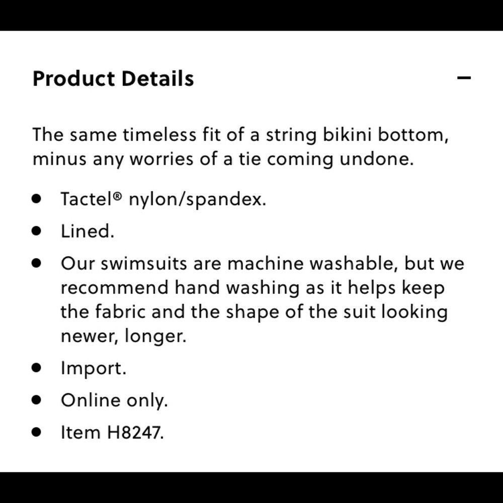 NEW J. Crew | Tieless String Bikini Bottom - XL - Picture 5 of 6
